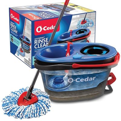 O-Cedar RinseClean Spin Mop & Bucket System Clean With Water Removes 99% Of Bacteria Plastic wholesale