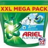 Ariel Platinum PODS, Washing Liquid Laundry Detergent Capsules 52 Washes, +Touch of Lenor Cool Cotton