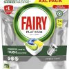 Fairy Platinum Plus All-In-1 Dishwasher Lemon XXL 74 Tablets