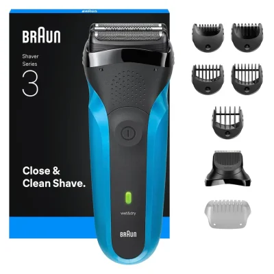 Braun Series 3 310BT Foil Scraper Trimmer Black, Blue wholesale