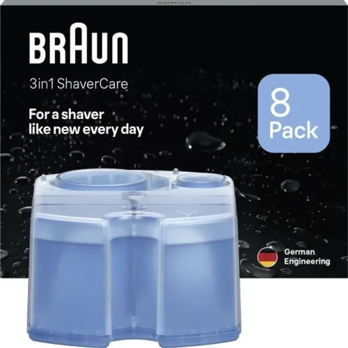 Braun CCR8, 3-in-1 ShaverCare Lotion, for SmartCare Station, pack of 8