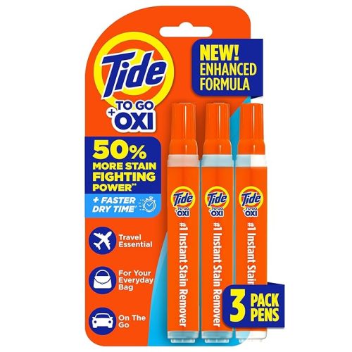 Tide Stain Remover For Clothes, Tide To Go Pen, Instant Stain Remover Pen & Spot Cleaner 3 Count