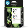 HP 304 Multipack Original Printer Cartridges (Black, Color) 2-pack (3JB05AE)