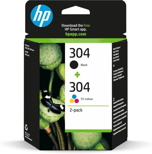 HP 304 Multipack Original Printer Cartridges (Black, Color) 2-pack (3JB05AE)