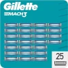 Gillette Mach3 razor blades, 25 replacement blades for men's triple-blade razors
