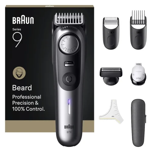 Braun BT9520 Beard Trimmer Series 9, with 7 Barber Tools