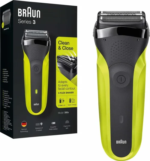 Braun electric shaver Series 3 300s 3 flexible blades