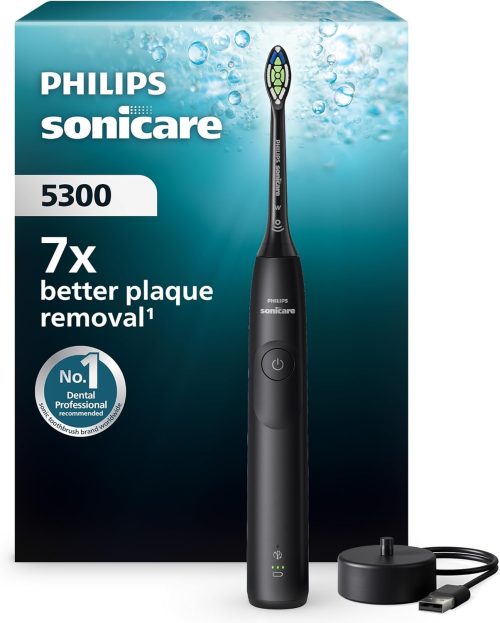 Philips Sonicare 5300 Electric Toothbrush Black Model HX7101/01