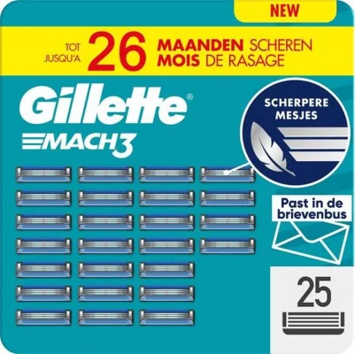 Gillette Mach3 Razor Blades 25 pack wholesale