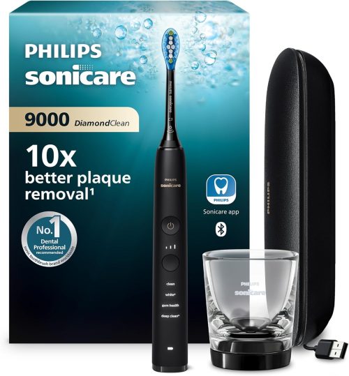 Philips Sonicare DiamondClean 9000 Electric Toothbrush HX9911/09 Travel Case, Black