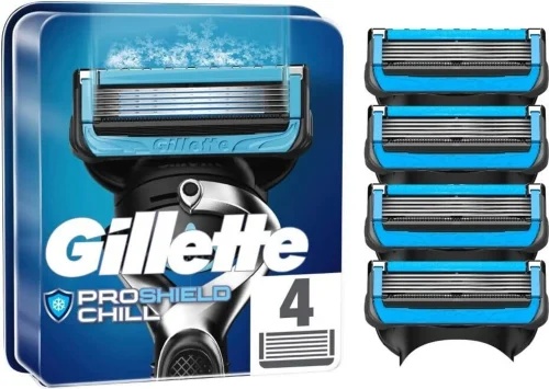 Gillette Proshield Chill Replacement Blades, 4-Pack