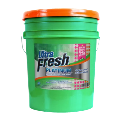 Ultra Fresh 3X Platinum Laundry Detergent Original Green + Fabric Softener 5 Gallon wholesale