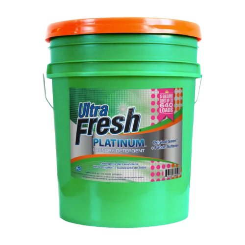 Ultra Fresh 3X Platinum Laundry Detergent - Original Green + Fabric Softener - 5 Gallons