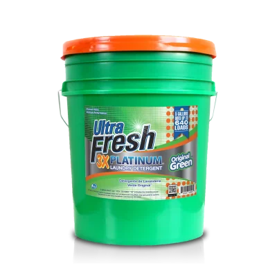 Ultra Fresh 3X Platinum Laundry Detergent Original Green 5 Gallon wholesale