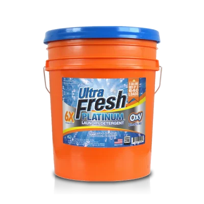 Ultra Fresh 6X Platinum Laundry Detergent OXY Bleach Alt 5 Gallon wholesale