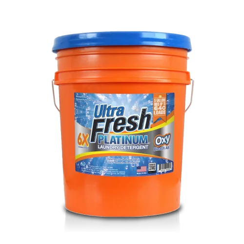 Ultra Fresh 6X Platinum Laundry Detergent - OXY Bleach Alt - 5 Gallons