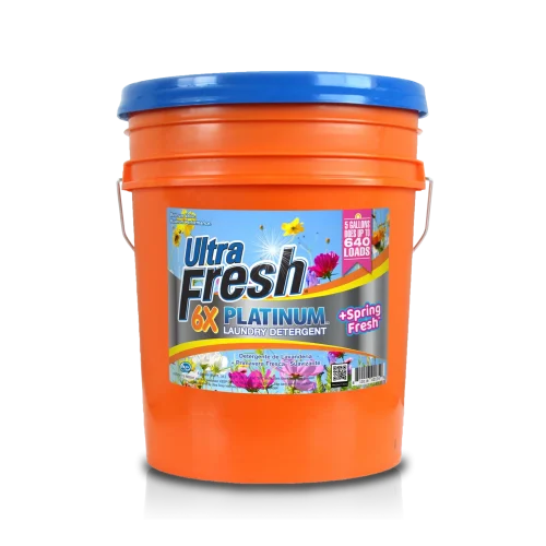 Ultra Fresh 6X Platinum Laundry Detergent - Original Blue + Spring Fresh™ Fabric Softener - 5 Gallons