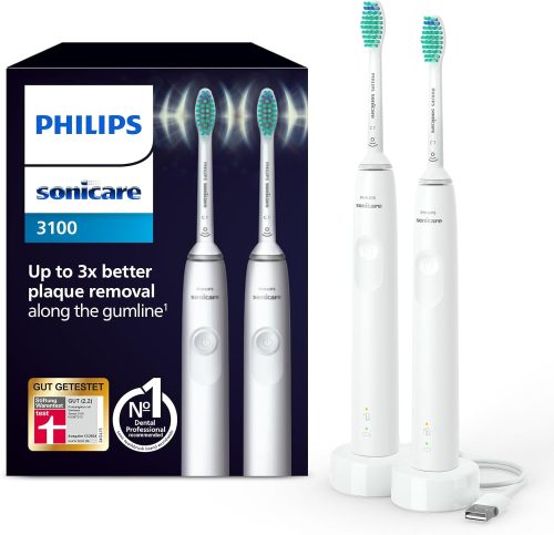 Philips Sonicare HX3675/13 Electric Toothbrush White, Pack of 2