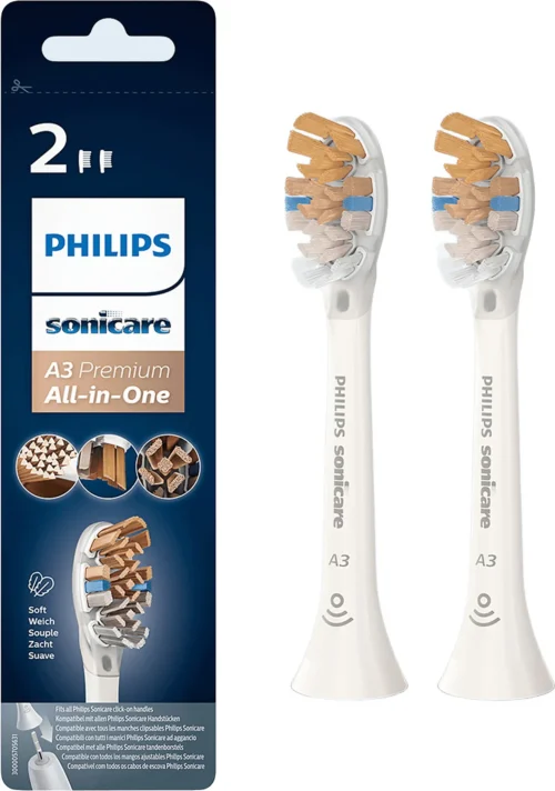 Philips Sonicare HX9092/10 A3 All-in-One pack of 2 white