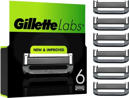 Gillette Labs With exfoliating bar and heated razor 6 pack wholesale