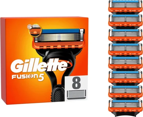 Gillette Fusion5 Razor Blades 8 pcs wholesale