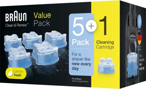 Braun Clean & Renew CCR 5+1 cleaning cartridges
