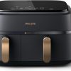 Philips Airfryer 9 L Dual Basket, RapidAir, Digital, black (NA352/00)