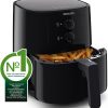 Philips Essential Compact Air fryer, 0.8 kg, 12 functions, black (HD9200/90)