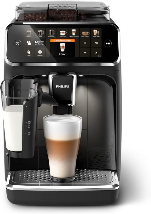 Philips 5400 Series Fully Automatic Coffee Machine Touch Display, Black (EP5441/50)