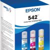EPSON 542 EcoTank Pro Ink Ultra-high Capacity Bottle Color Combo Pack (T542520-S)