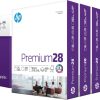 HP Papers | 8.5 x 11 Paper | Premium 28 lb | 5 Ream Case - 2500 Sheets | 100 Bright | 205200C