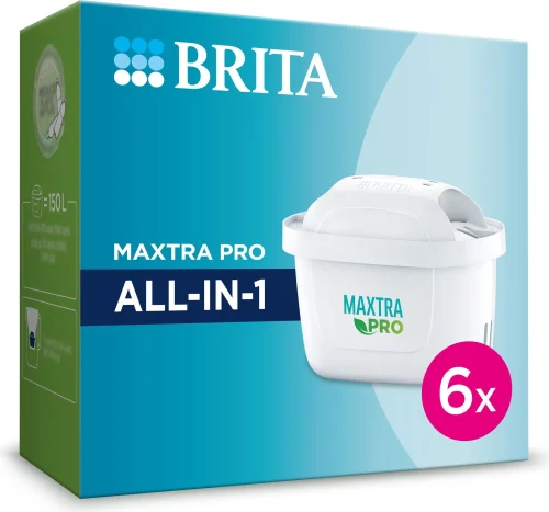 Brita Water Filter Cartridge Maxtra Pro ALL-IN-1 pack of 6