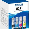 Epson 522 EcoTank Ink Ultra-high Capacity Bottle Black & Color Combo Pack (T522120-BCS)