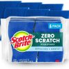 Scotch-Brite Zero Scratch Scrub Sponge, 6 Kitchen Sponges