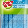 Scotch-Brite Scrub Sponges, Zero Scratch, Blue, 24 Count
