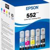 EPSON 552 EcoTank Ink Ultra-high Capacity Bottle Five Color Combo Pack (T552920-S)