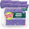 Scotch-Brite Odor Resist Non-Scratch Scrub Sponge 6 Dish Sponges