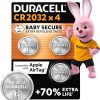Duracell Specialty 2032 Lithium Button Batteries 3V Pack of 4 (CR2032 / DL2032)
