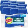 Scotch-Brite Zero Scratch Scrub Sponge, Non-Scratch Sponge, 12 Kitchen Sponges