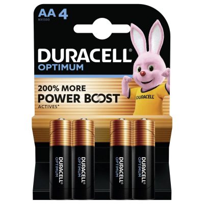 Duracell Optimum alkaline battery AA (Mignon) 4 pack wholesale