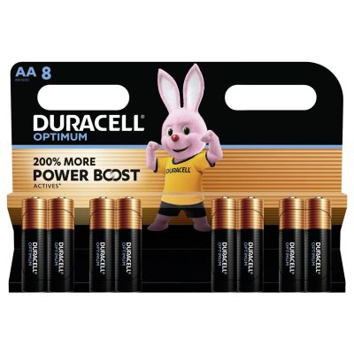 Duracell Optimum AA battery 8 pack wholesale
