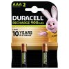 Duracell PreCharged AAA battery (rechargeable) NiMH 1.2 V 2 pack
