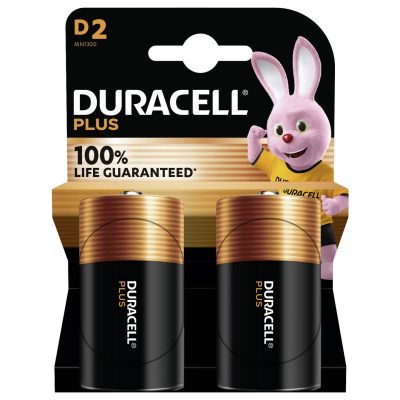 Duracell Plus D K2 D battery 2 pack wholesale
