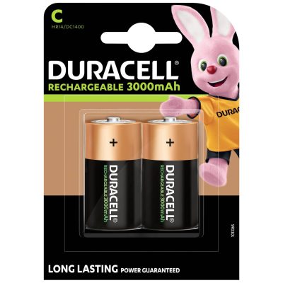 Duracell PreCharged C battery (rechargeable) 2 pack wholesale