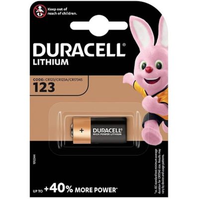 Duracell CR123A Lithium Camera Battery 1 pack wholesale