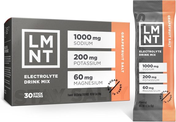 LMNT Zero Sugar Electrolytes Grapefruit Salt Drink Mix 30 Count wholesale