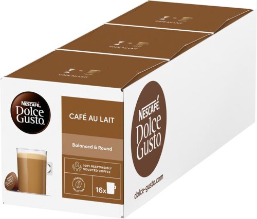 NESCAFÉ DOLCE GUSTO Café Au Lait Coffee Pods (Total 48 Servings)