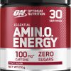 Optimum Nutrition Amino Energy Pre-Workout Powder, Fruit Fusion, 270g (30 Servings), with BCAA, Amino Acids & Caffeine