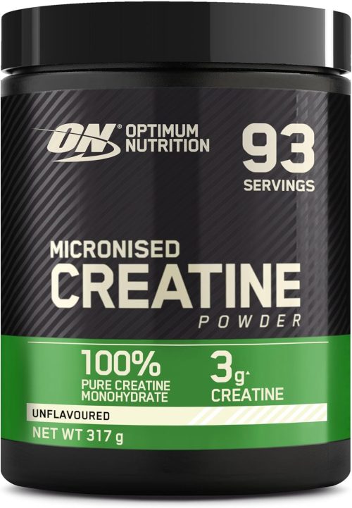 Optimum Nutrition Micronised Creatine Powder, Unflavoured, 317g (93 Servings)