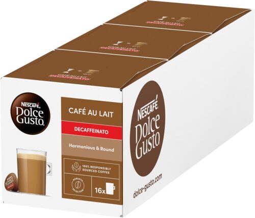 NESCAFÉ DOLCE GUSTO Café Au Lait Decaf Coffee Pods (48 Servings)